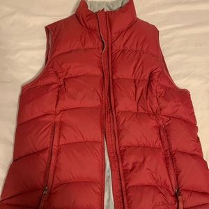 L.L Bean Red Winter Vest
